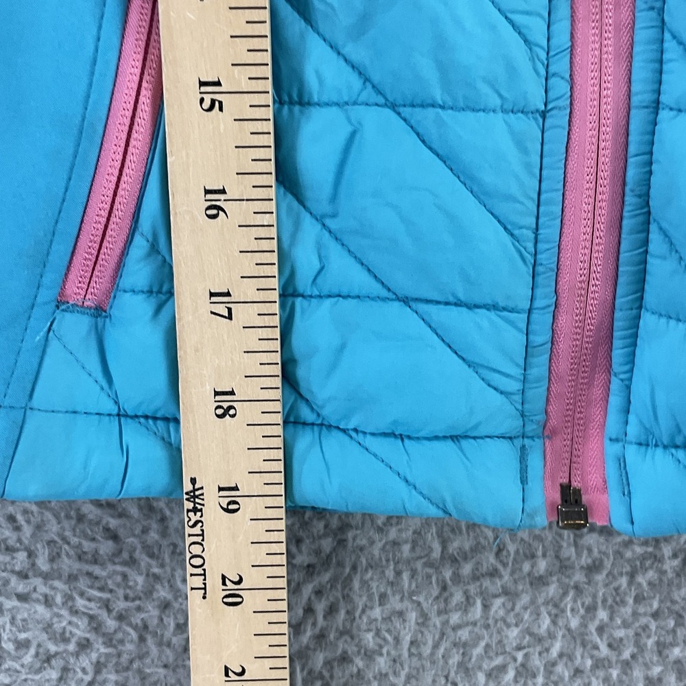 Snozu‎ Jacket Girls 5-6 Years Blue Quilted Hooded Full Zip Fleece Lined - Picture 8 of 9